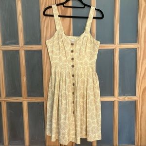 Maeve by Anthropologie yellow floral dress